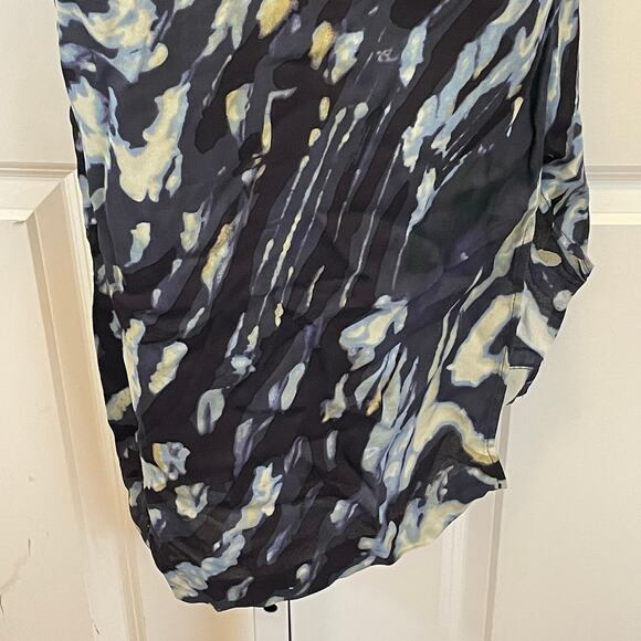 & Other Stories One Shoulder Tie Dye Dress - Women Size 6 - Blue - Picture 6 of 6